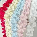 娃衣书衣 口抱枕边 手工辅料 帽子镜子袖 棉布镂空褶皱花边DIY发箍