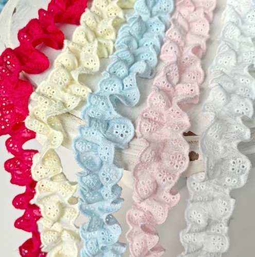 棉布镂空褶皱花边DIY发箍 帽子镜子袖口抱枕边 娃衣书衣 手工辅料