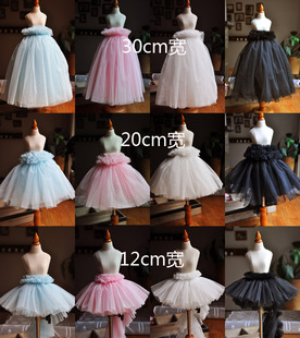 服饰辅料30 HB16033012 12cm宽四色网纱褶皱荷叶花边