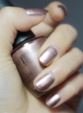 OPI指甲油F013金属镜面玫瑰粉紫Supernova Pearl持久快干女不可撕