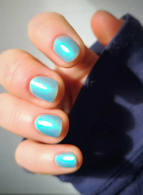 限定12FREE美国ORLY指甲油珠光冰蓝2060042偏光Surf's You Right