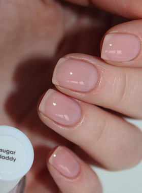 美国ESSIE指甲油473Sugar Daddy自然健康果冻白透粉淡粉色裸粉色