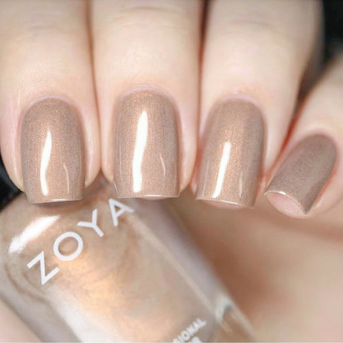 zoya油性指甲油10free浅棕色快干