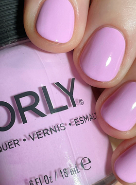 美国orly春季新色指甲油2000315紫粉sea blossom粉色免烤不可波剥