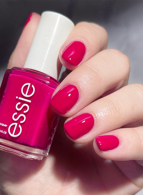 美国ESSIE指甲油127西瓜红Watermelon夏季糖果玫红免烤快干不可撕