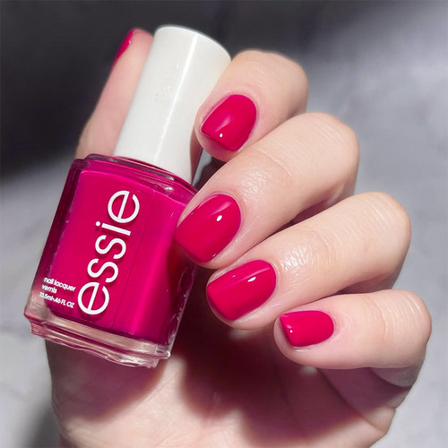 essie不可撕指甲油玫红色显白127