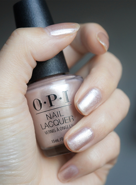 美国OPI指甲油通勤双子座H022珍珠贝母粉Gemini and I婚礼香槟粉