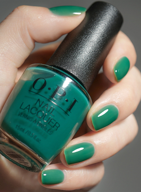 新品OPI指甲油夏季S057果冻玉石蓝绿Pose-in Ivy孔雀绿松花绿免烤