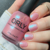 美国orly指甲油珠光粉色2000316梦幻浅粉wistful water lily快干