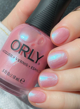 美国orly指甲油珠光粉色2000316梦幻浅粉wistful water lily快干