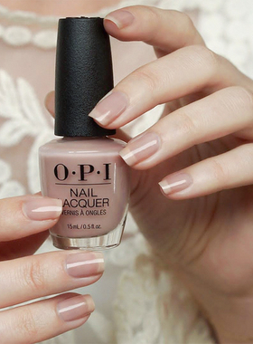 美国OPI指甲油自然色美甲渐变透明裸粉色SH4果冻透粉bare my soul