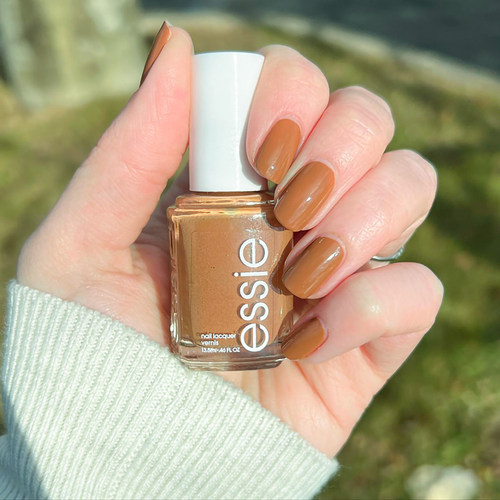 essie油性指甲油黄褐色枯叶黄