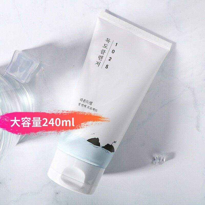 韩国&独岛洗面奶 敏感肌 自然成分 无添加 补水清洁240ml