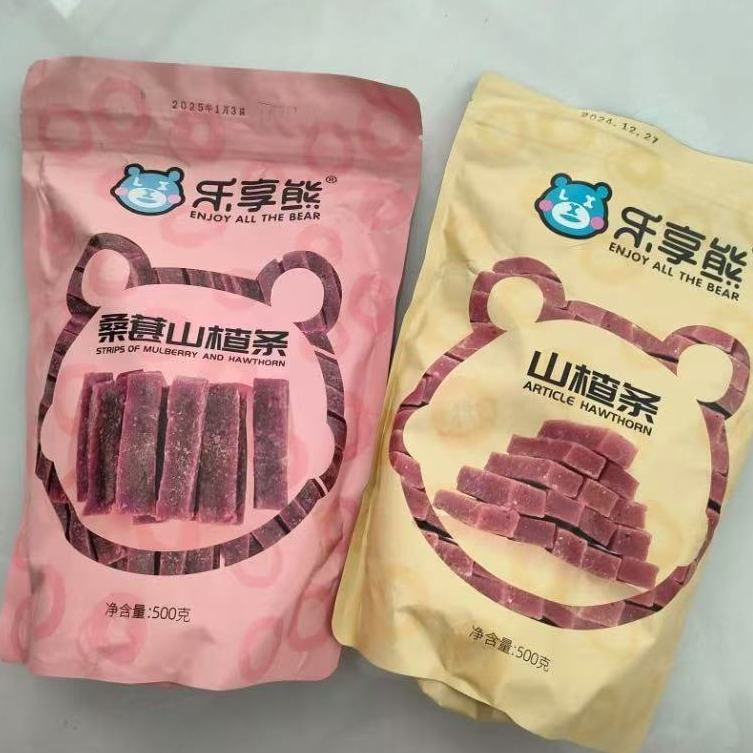 新日期乐享熊原味桑葚山楂条乐享熊山东特产无食品添加剂休闲网红