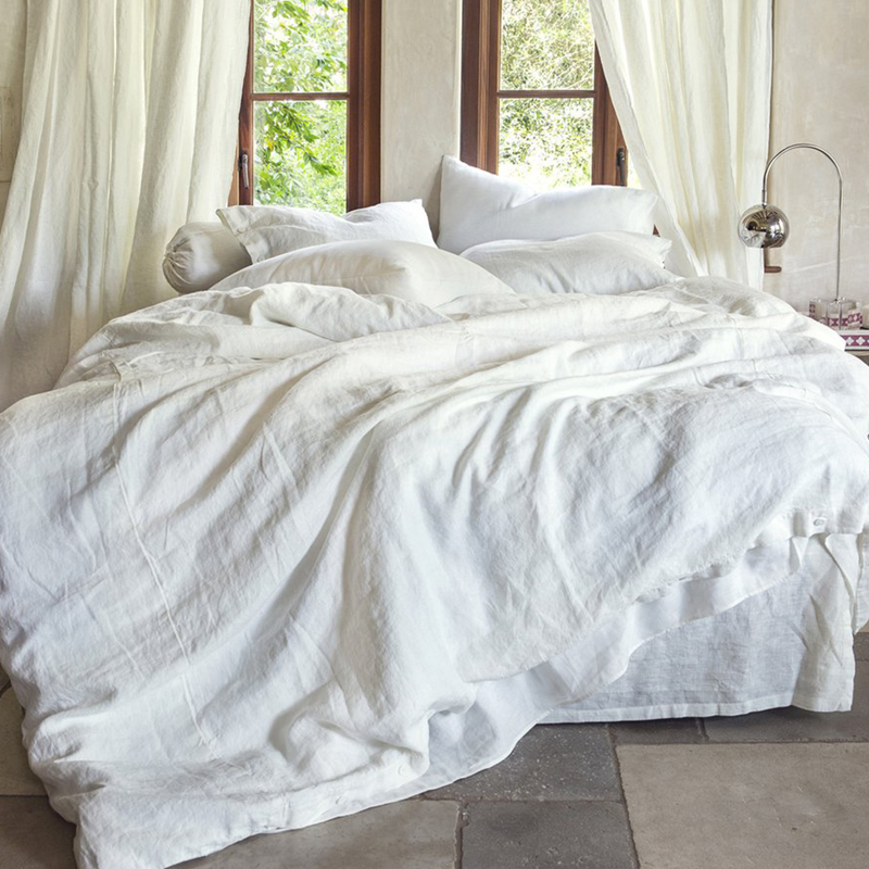 100%亚麻被套单件床上用品优质法国纯色四季单人双人被罩200*230