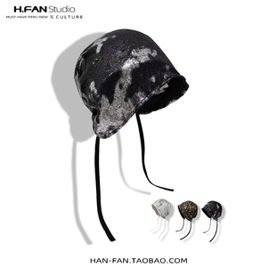 液态银包头帽子女2025秋季新品高级感头巾帽系带冷帽堆堆帽网红潮