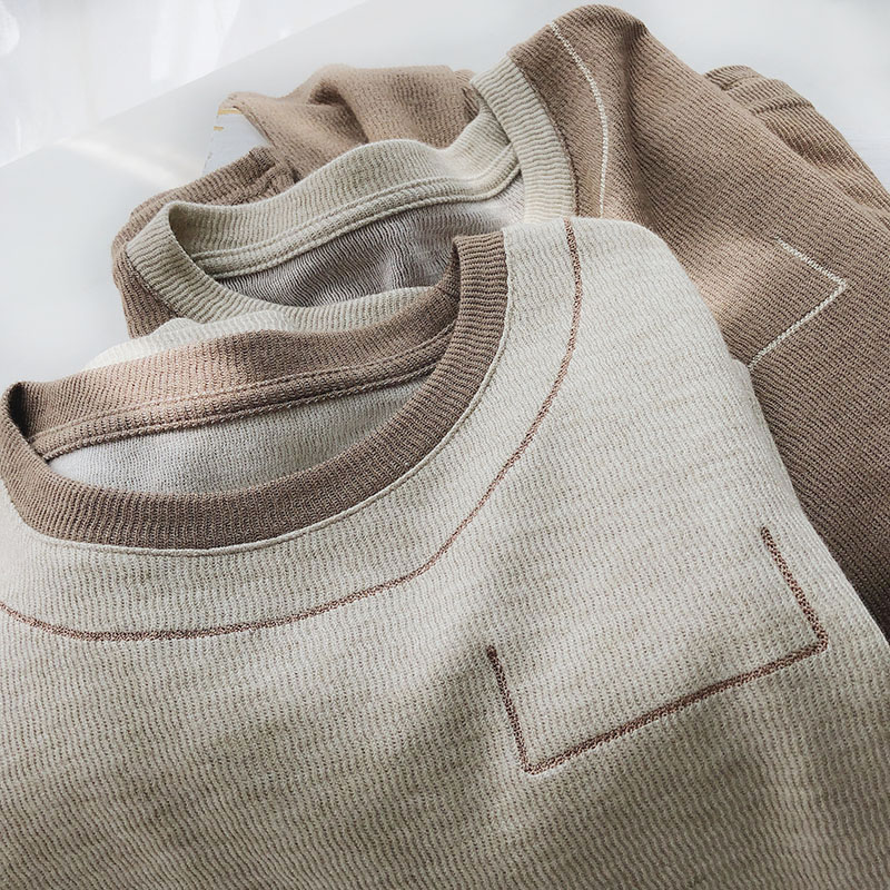 温柔内搭针织衫女长袖打底t恤秋