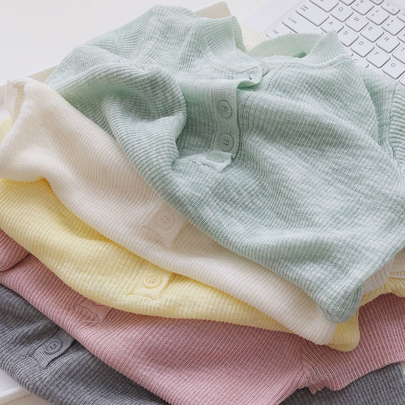 显瘦软绵/正肩圆领T恤女针织衫夏