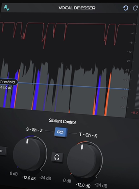 Antares Vocal De Esser 双引擎人声去齿音插件mac和win版