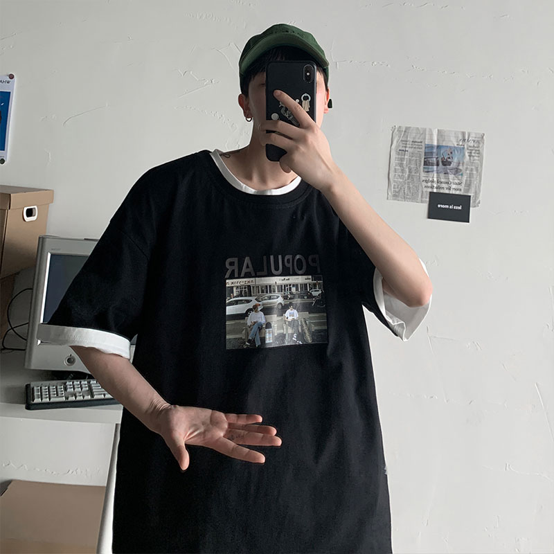 夏季韩版印花T恤男T15P28，男装T恤，星座1018-3