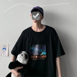 夏季韩版印花T恤男  T16 P28图片