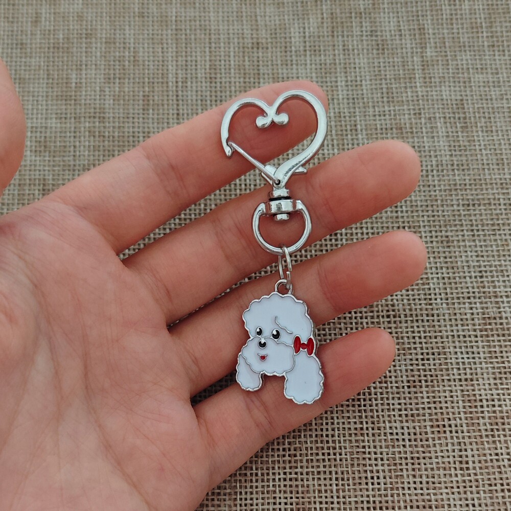 贵宾犬包包挂件博美柯基西施犬狗狗挂饰精美可选转钥匙环
