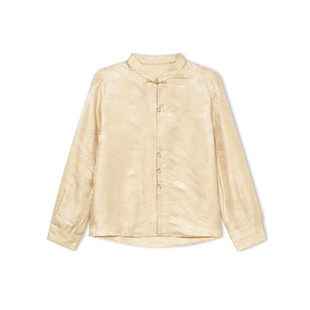 【柳哥严选】时笙-QS6328新中式桑蚕丝上衣国风时尚气质衬衫女装