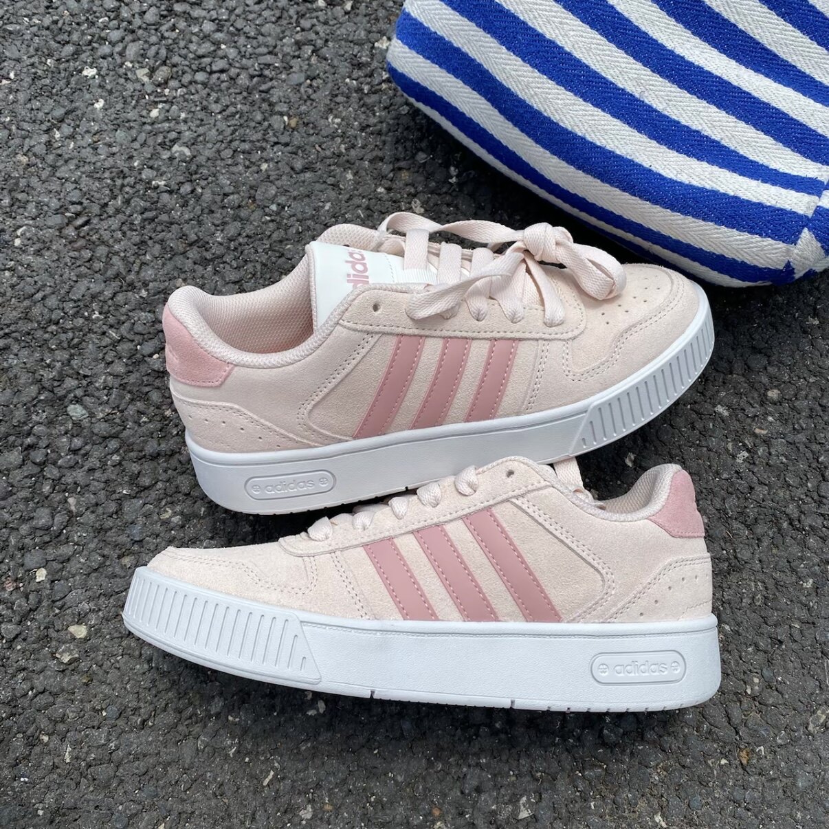 Adidas/阿迪达斯 D-PAD CLASSIC复古粉色女鞋小锯齿低帮休闲板鞋