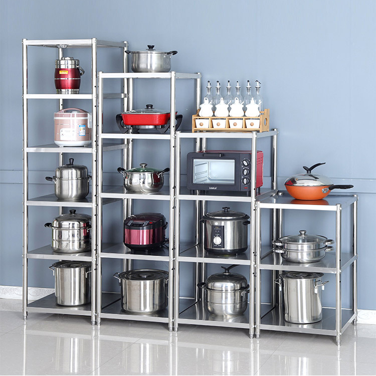 家用厨房不锈钢置物架多层电饭锅微波炉冰箱夹缝方形收纳架可定做,收纳整理,整理架/置物架/收纳架,淘宝优惠券,粉丝福利购,淘宝优惠卷
