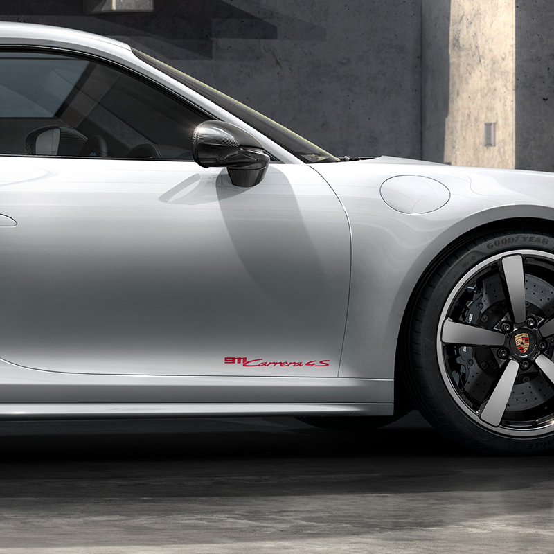 保时捷原厂车门汽车标识贴画