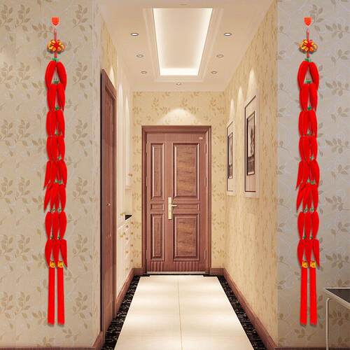 著墨2026新款喜庆大红辣椒鞭炮串