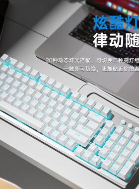 惠普GK100S机械键盘鼠标游戏笔记本电脑办公电竞有线键鼠套装青轴
