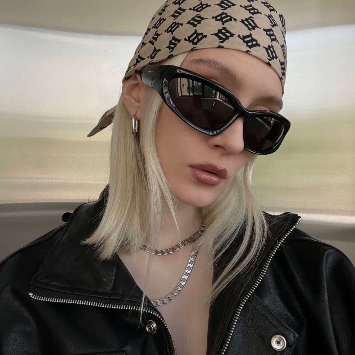 B家未来感猫眼炫酷男女潮百搭