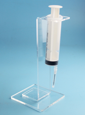 有机玻璃Z型补液架 亚克力注射器架 50ml针筒挂架 φ35mm 可定制
