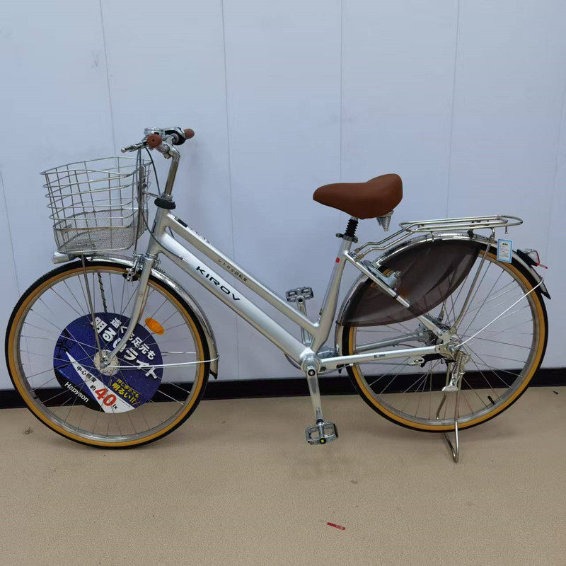 日本进口内三速大罗拉26英寸铝合金轴传动无链条日本自行车男女式