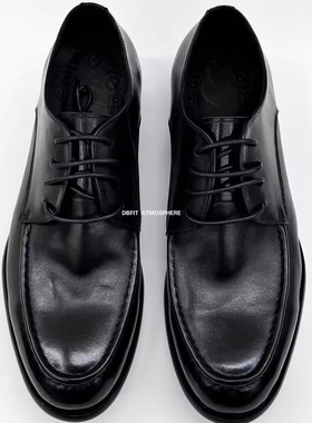 马皮水洗做旧油光四季鞋手工固特异真皮中底德比鞋正装休闲皮鞋男