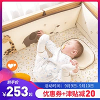 Giường cũi KIDDA bao quanh bộ đồ giường cotton chống va chạm cho bé Bộ đồ giường trẻ em bốn bộ bốn mùa phổ quát - Túi ngủ / Mat / Gối / Ded stuff gối chặn cho bé