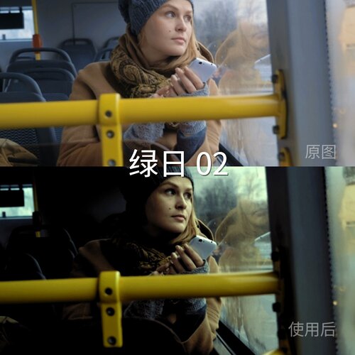 绿日02LUT AppleLog2REDLogFilmS-Log2LogC3手机航拍I-LogX5三星