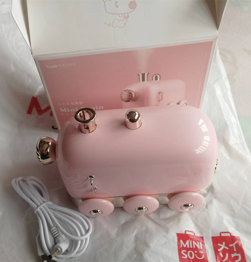特价  小火车加湿器  粉色加USB加湿器