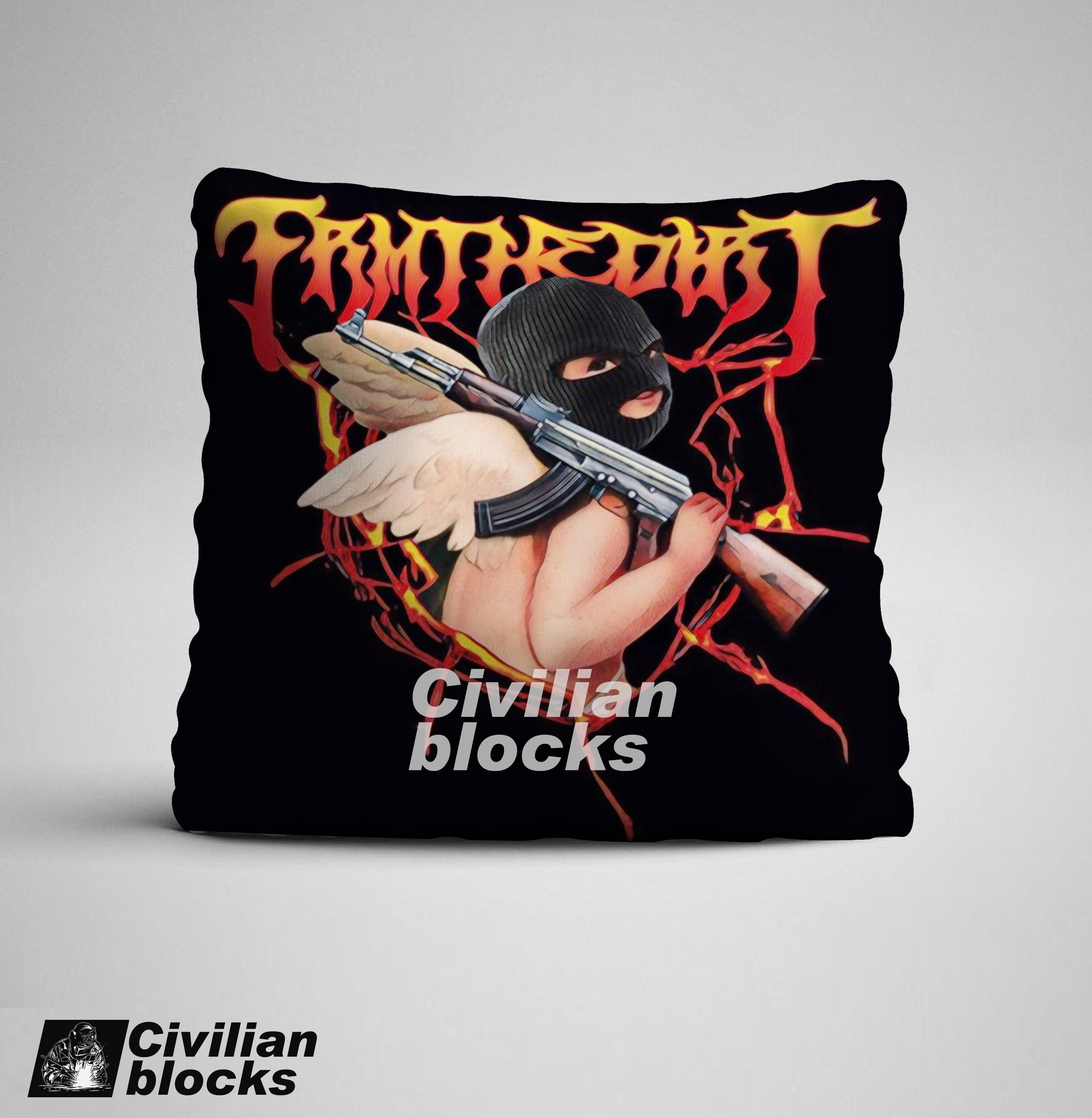 天使西海岸奇卡诺oldschool嘻哈hiphop 花体字og匪帮硬核抱枕