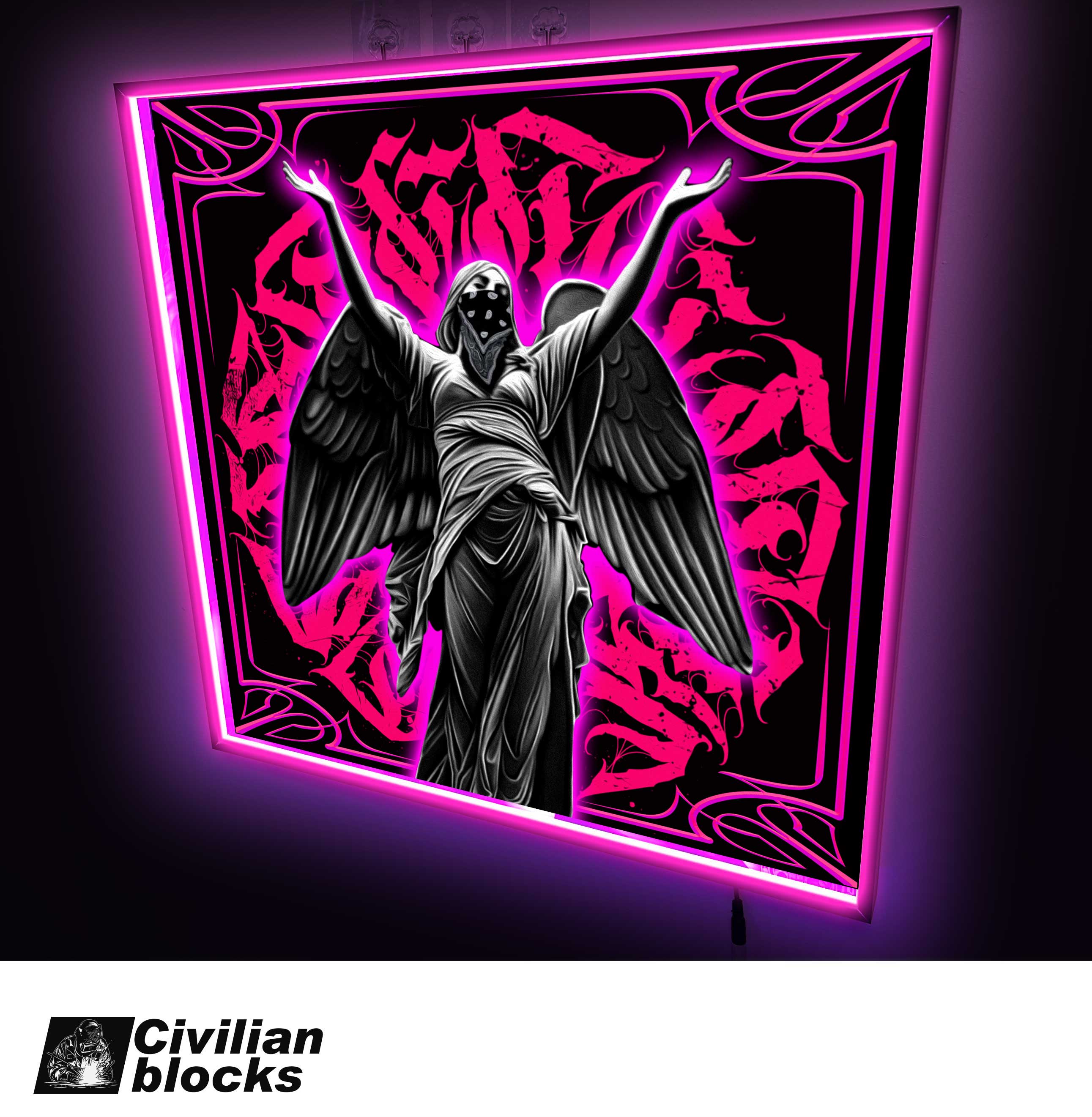 发光装饰画奇卡诺天使