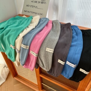 升升然笑脸裤幼儿园神裤男童女宝宝百搭款保暖长裤休闲洋气秋冬