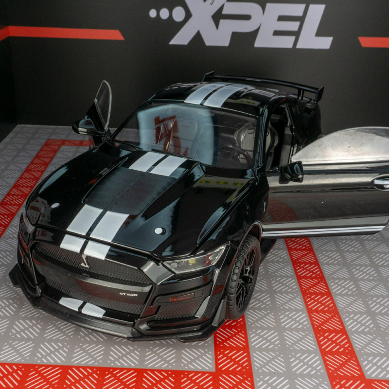 1:18大号gt500野马跑车蝰蛇仿真合金汽车模型车摆件儿童玩具礼物