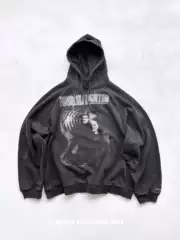 Grailz Vintage Heavy Hoodie Sweatshirt with a Washed, Distressed, and Sandblasted Retro High Street Vibe