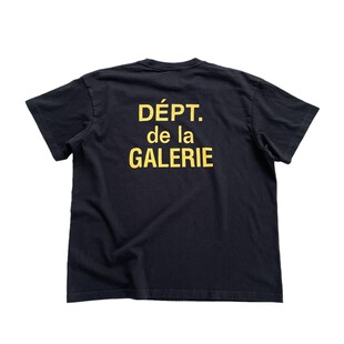 GALLERY T恤 DEPT桶织无缝潮流高街法文字母做旧复古水洗圆领短袖