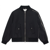 Zip DVN 25SS Bomber不对称RIRI拉链尼龙三防涂层百搭夹克外套