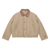 黑色圣诞树AC风格 复古美式 巴恩风老钱简约秋冬真皮翻领外套棉服