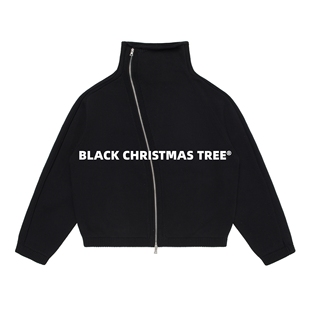 Zip Sweater不规则拉链立领水洗针织毛衣外套 25SS DVN稀有款