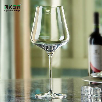 MKSA红酒杯进口水晶玻璃红酒杯高脚家用葡萄酒杯高档轻奢定制刻字