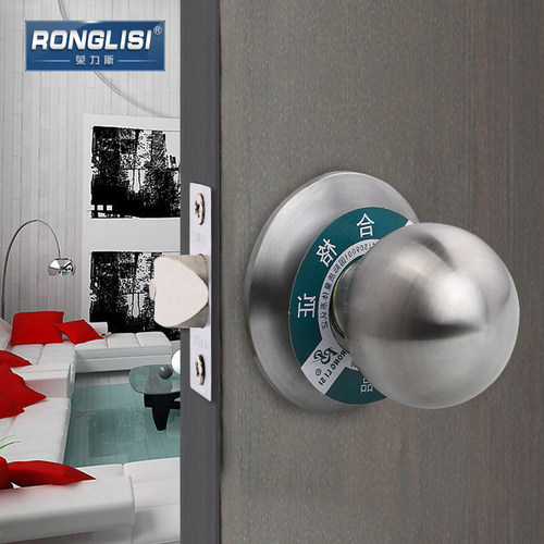 消防门无钥匙圆形锁不锈钢